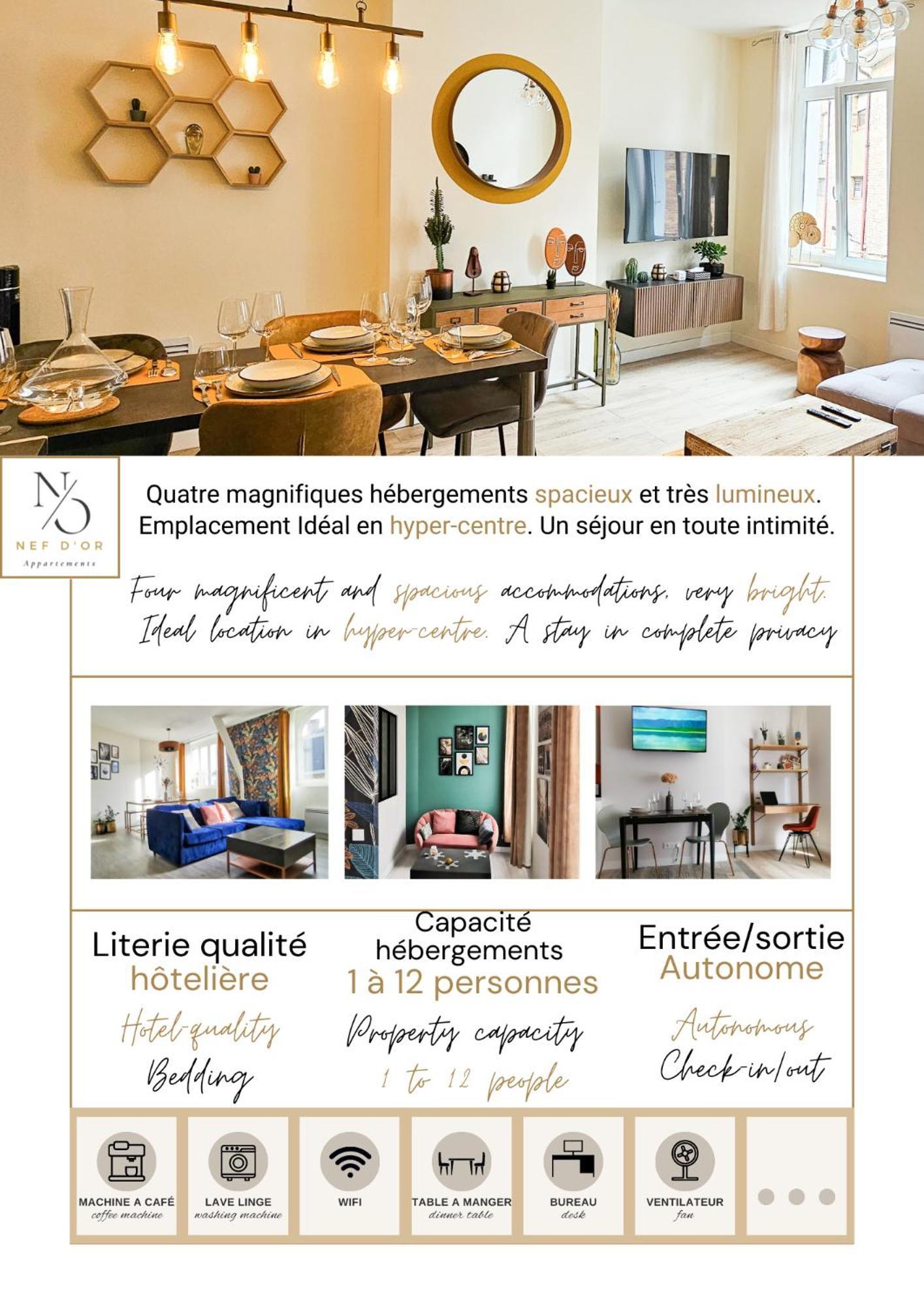 Les Appartements De La Nef D'Or Saint-Quentin  Exterior photo